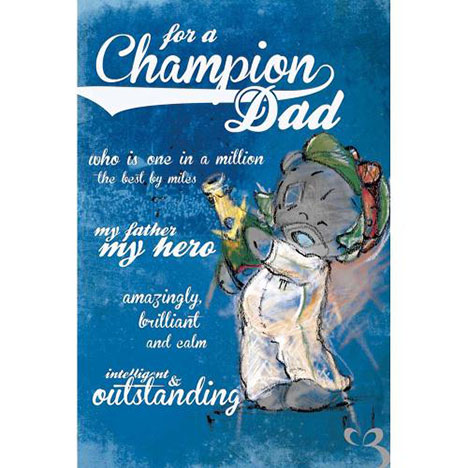 Champion Dad Me to You Bear Father's Day Card £2.49